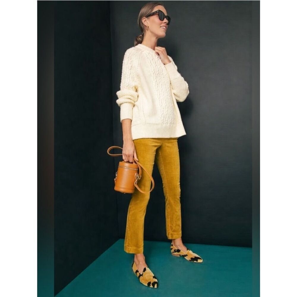Tuckernuck Ashford Mustard Yellow Corduroy Ankle Pants